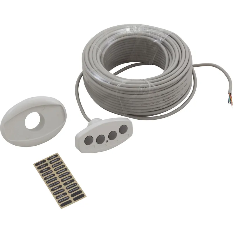 Latest Control Panel, Pentair, IntelliTouch, iS4, 100ft Cord, White | 521885