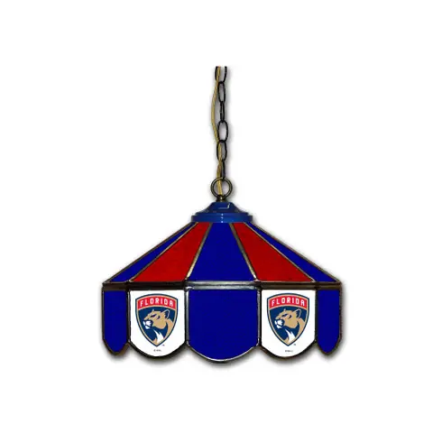 Trusted Brand Florida Panthers 14" Stained Glass Pub Light
