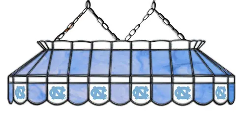 North Carolina Tar Heels 40" Stained Glass Lamp Crafted