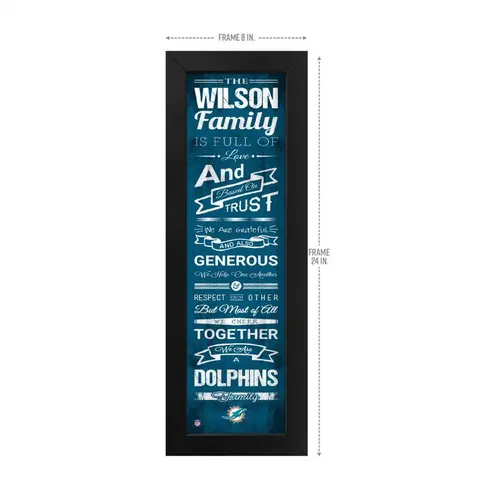Secure Checkout Miami Dolphins Family Cheer Custom Print