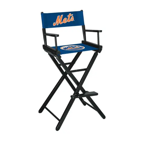 New York Mets Bar Height Directors Chair Professional Grade