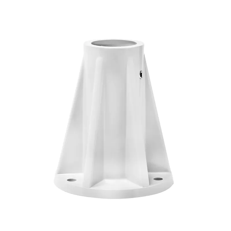 Saftron 6" White Surface Mounting Base - SB-F-W Luxury