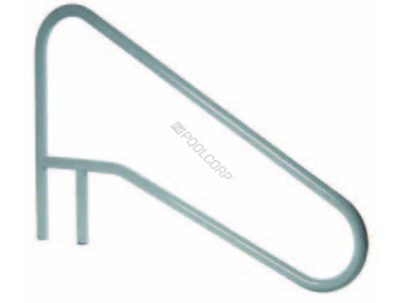 54" Pearl White 4-Bend Braced Dm Stair Rail Top Rated