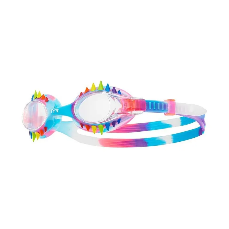 Best Choice TYR - Swimple Tie Dye Spikes Kids Swim Goggles - Rainbow/Pink/Purple