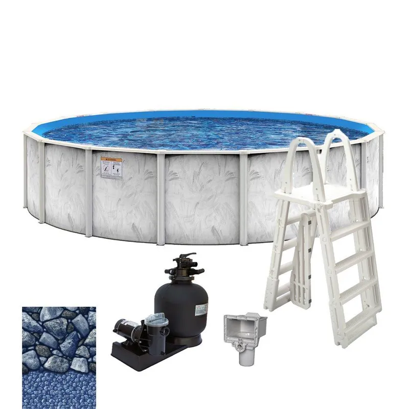 Carmen 24' Round Complete Above Ground Pool Package Low Price