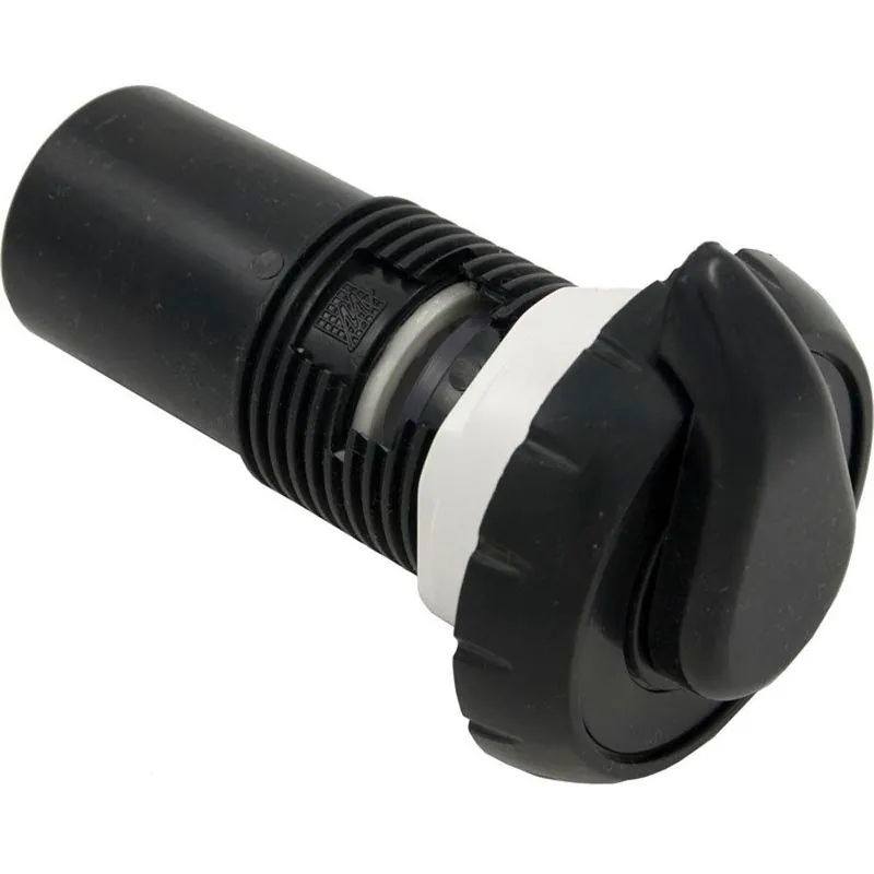 Discount Waterway - Spa Air Control 1in. Top Access A/C Notched Style, Black